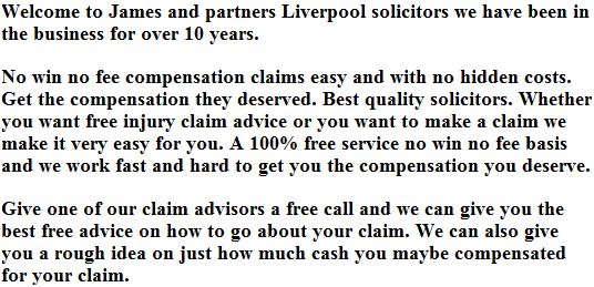 Personal Injury Liverpool Solicitors